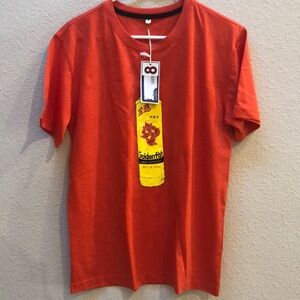 NEW Men’s Orange T-shirt - Fun design!